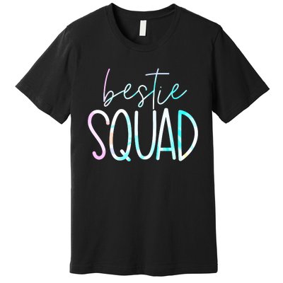 Best Friend Matching Squad Tie Dye Bestie Bff Premium T-Shirt