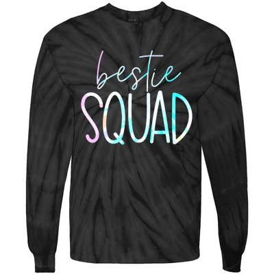 Best Friend Matching Squad Tie Dye Bestie Bff Tie-Dye Long Sleeve Shirt