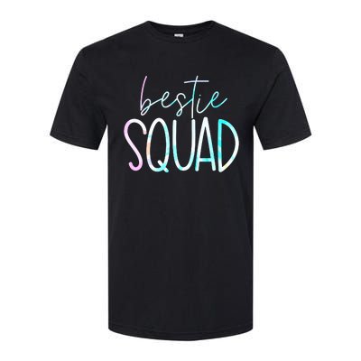 Best Friend Matching Squad Tie Dye Bestie Bff Softstyle CVC T-Shirt