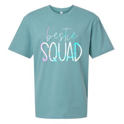 Best Friend Matching Squad Tie Dye Bestie Bff Sueded Cloud Jersey T-Shirt