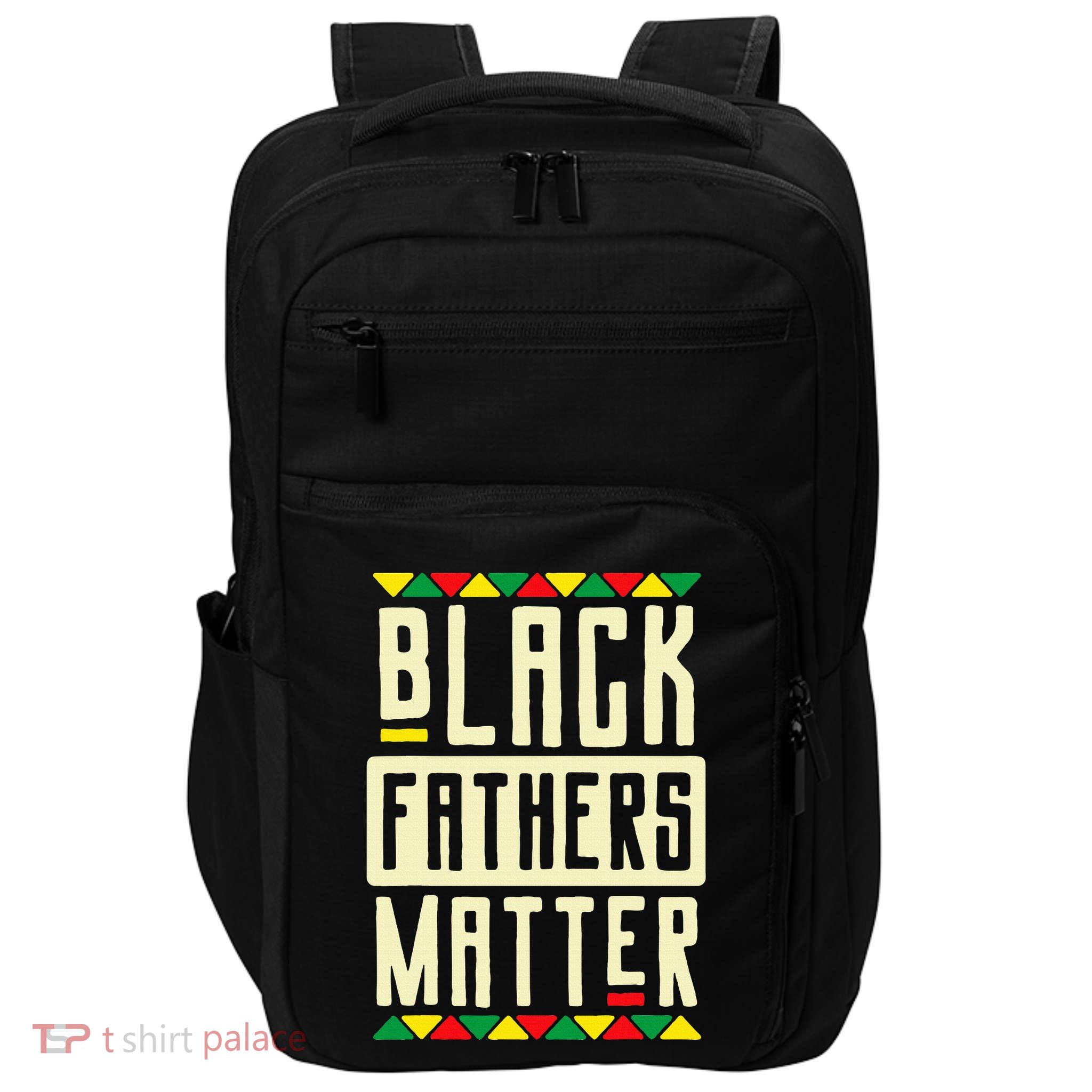 Black Fathers Matter Blm Pride African American Dad Impact Tech Backpack