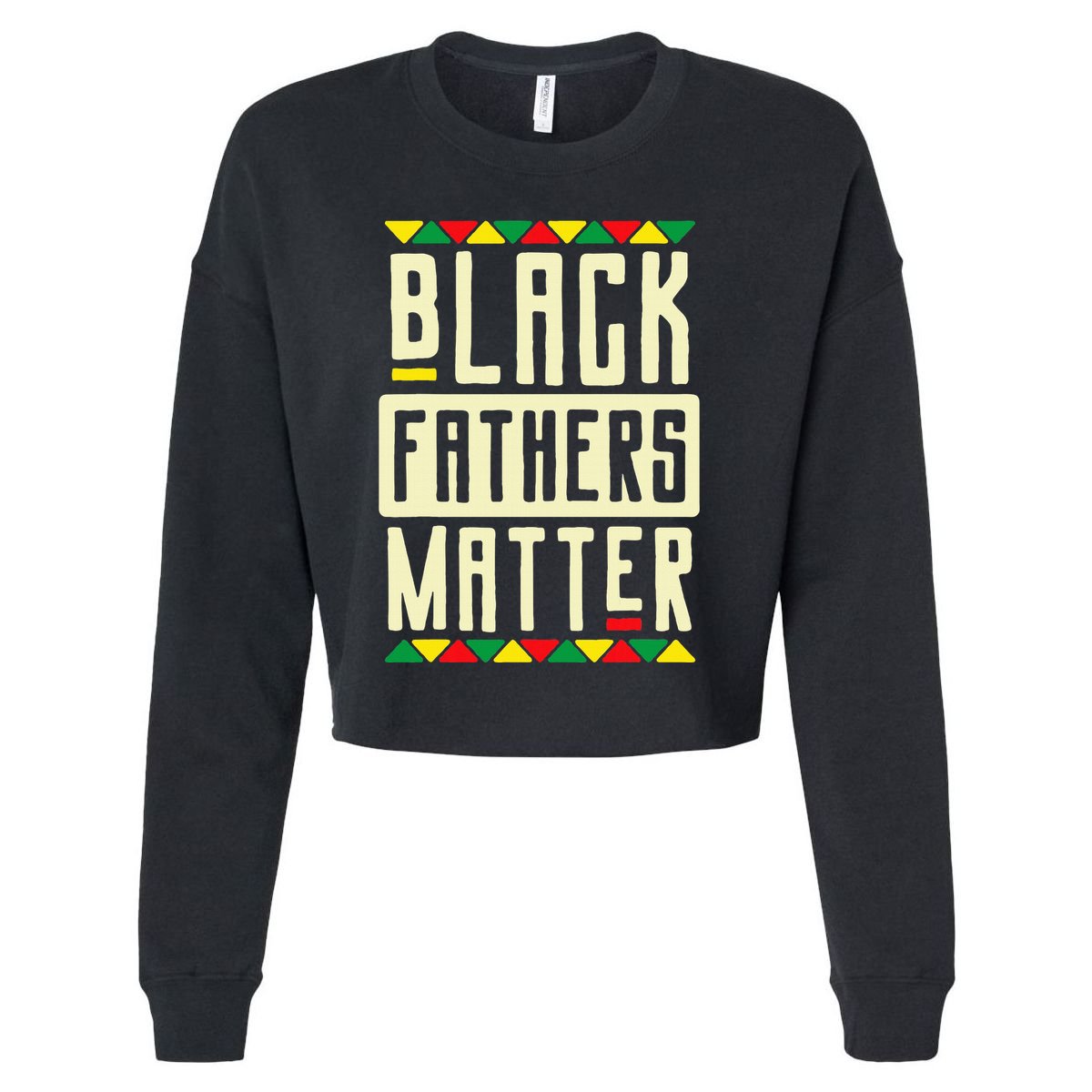 Black Fathers Matter Blm Pride African American Dad Cropped Pullover Crew