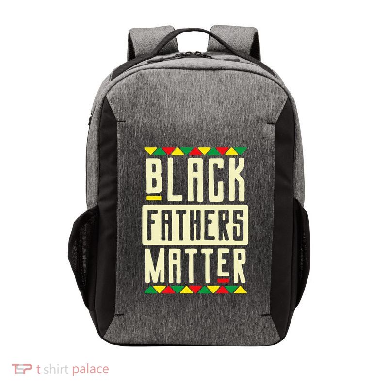 Black Fathers Matter Blm Pride African American Dad Vector Backpack