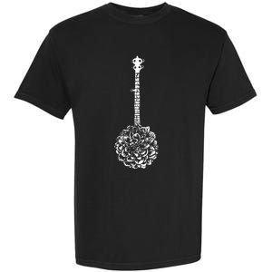 Banjo Flower Minimalist Music Garment-Dyed Heavyweight T-Shirt