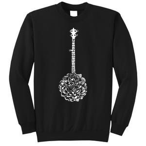 Banjo Flower Minimalist Music Sweatshirt