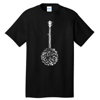 Banjo Flower Minimalist Music Tall T-Shirt