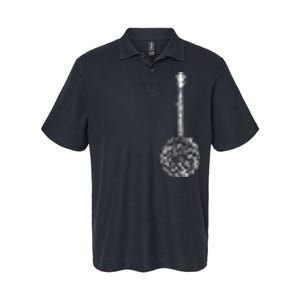 Banjo Flower Minimalist Music Softstyle Adult Sport Polo