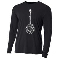 Banjo Flower Minimalist Music Cooling Performance Long Sleeve Crew