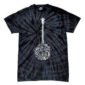 Banjo Flower Minimalist Music Tie-Dye T-Shirt