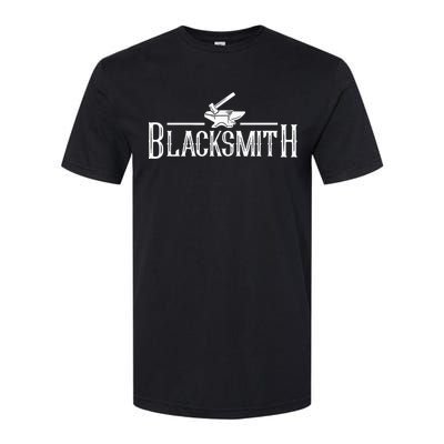 Blacksmith Farrier Metal Iron Forging Blacksmithing Softstyle CVC T-Shirt