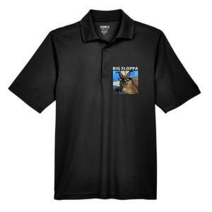 Big Floppa Meme Cat Men's Origin Performance Pique Polo