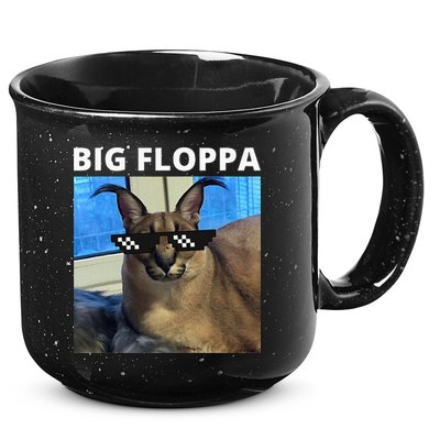 Big Floppa Meme Cat 15oz Campfire Ceramic Mug