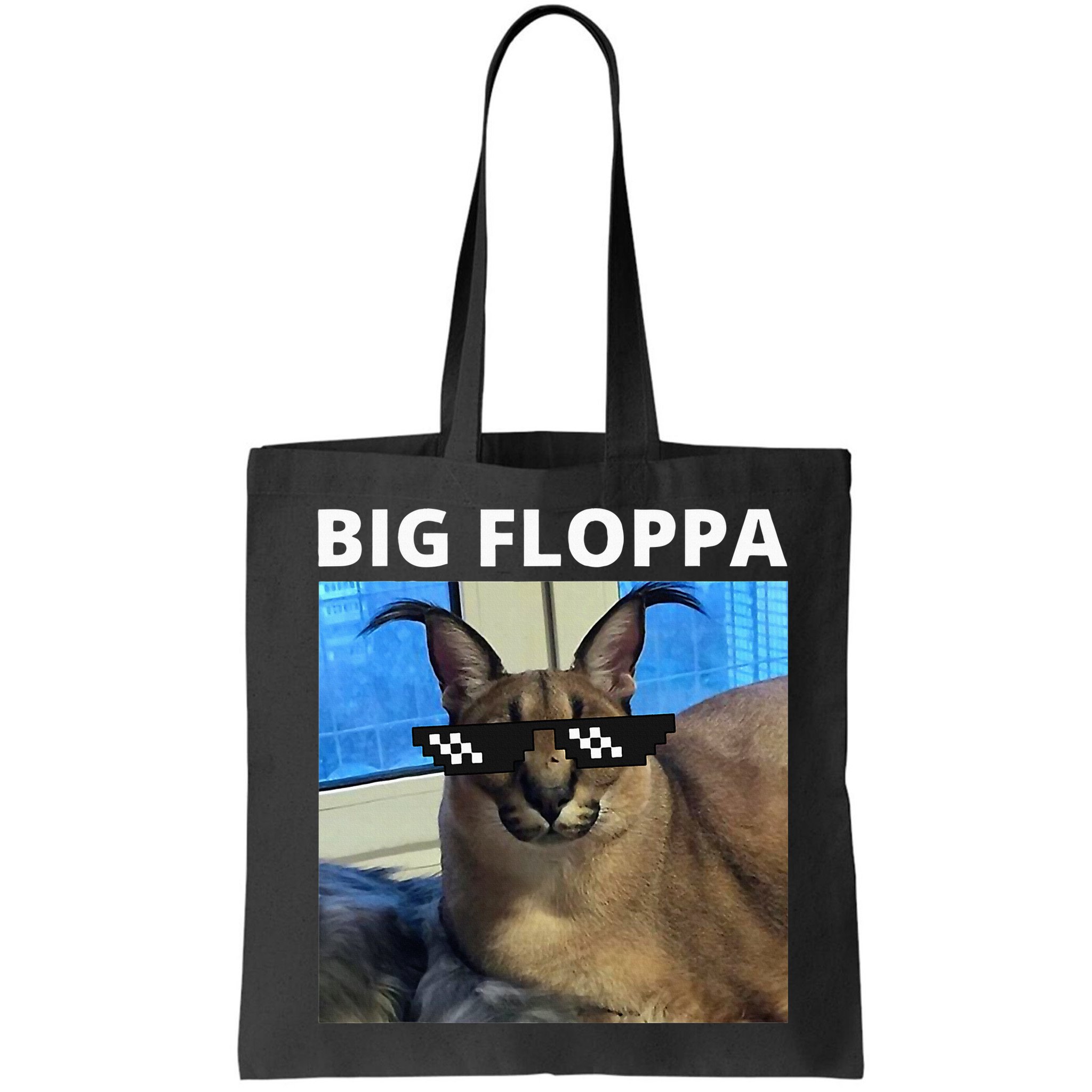 Big Floppa Meme Cat Bag