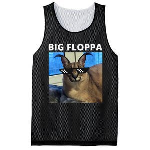 Big Floppa Meme Cat Mesh Reversible Basketball Jersey Tank