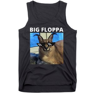 Big Floppa Meme Cat Tank Top