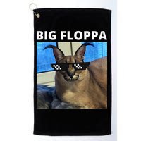 Big Floppa Meme Cat Golf Towel
