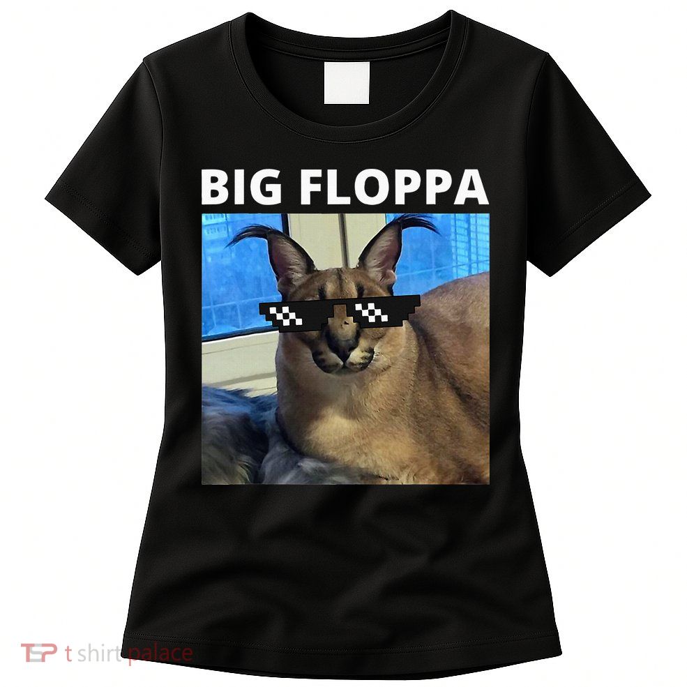 Big Floppa Meme Cat Womens T-Shirt