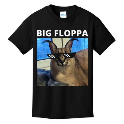 Big Floppa Meme Cat Kids T-Shirt