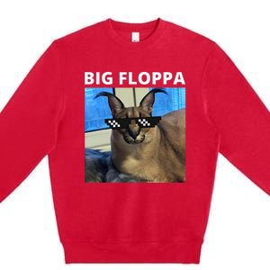 Big Floppa Meme Cat Premium Crewneck Sweatshirt