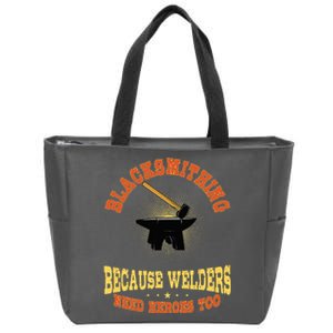 Blacksmith Forge Metalworker Steel Workers Metal Anvil Tools Zip Tote Bag