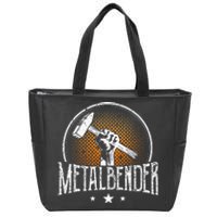 Blacksmith Funny Metalbender Metal Forging Blacksmithing Zip Tote Bag