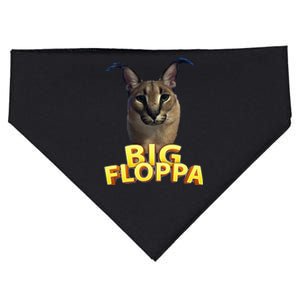 Big Floppa Meme Cat USA-Made Doggie Bandana