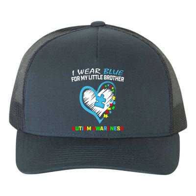 Blue For My Little Brother Autism Awareness Funny Gift Acceptance Gift Yupoong Adult 5-Panel Trucker Hat