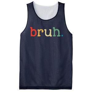 Bruh Funny Meme Saying Brother Greeting Gifts Mesh Reversible Basketball Jersey Tank