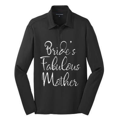 BrideS Fabulous Mother Matching Family Bridal Party Silk Touch Performance Long Sleeve Polo