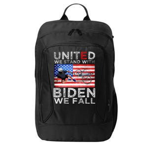 Biden Falling Memes United We Stand With Biden We Fall Funny City Backpack