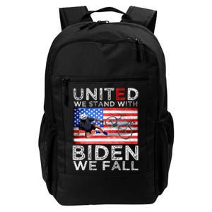 Biden Falling Memes United We Stand With Biden We Fall Funny Daily Commute Backpack