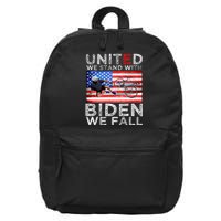 Biden Falling Memes United We Stand With Biden We Fall Funny 16 in Basic Backpack