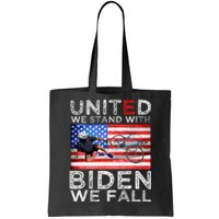 Biden Falling Memes United We Stand With Biden We Fall Funny Tote Bag