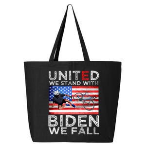 Biden Falling Memes United We Stand With Biden We Fall Funny 25L Jumbo Tote