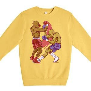 Boxers Fighting Match Premium Crewneck Sweatshirt