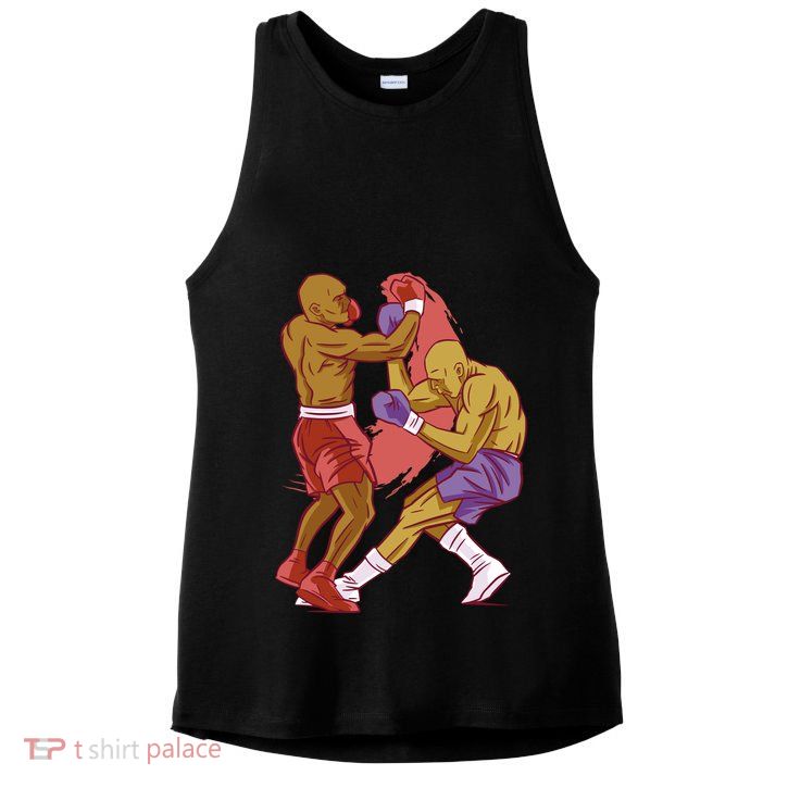 Boxers Fighting Match Ladies PosiCharge Tri-Blend Wicking Tank