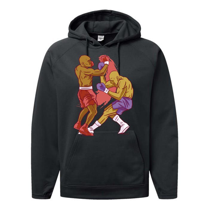 Boxers Fighting Match Performance Fleece Hoodie