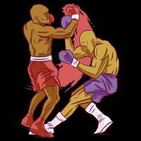 Boxers Fighting Match Cooling Performance Crew T-Shirt