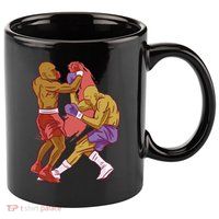 Boxers Fighting Match 11oz C Handle Ceramic Mug