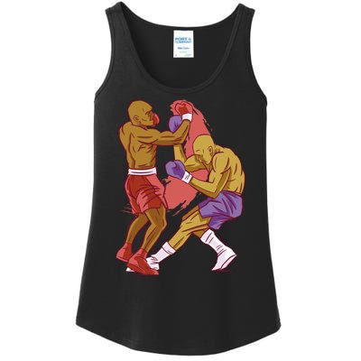 Boxers Fighting Match Ladies Essential Tank