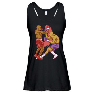 Boxers Fighting Match Ladies Essential Flowy Tank