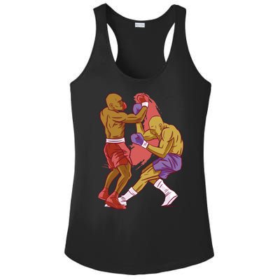 Boxers Fighting Match Ladies PosiCharge Competitor Racerback Tank