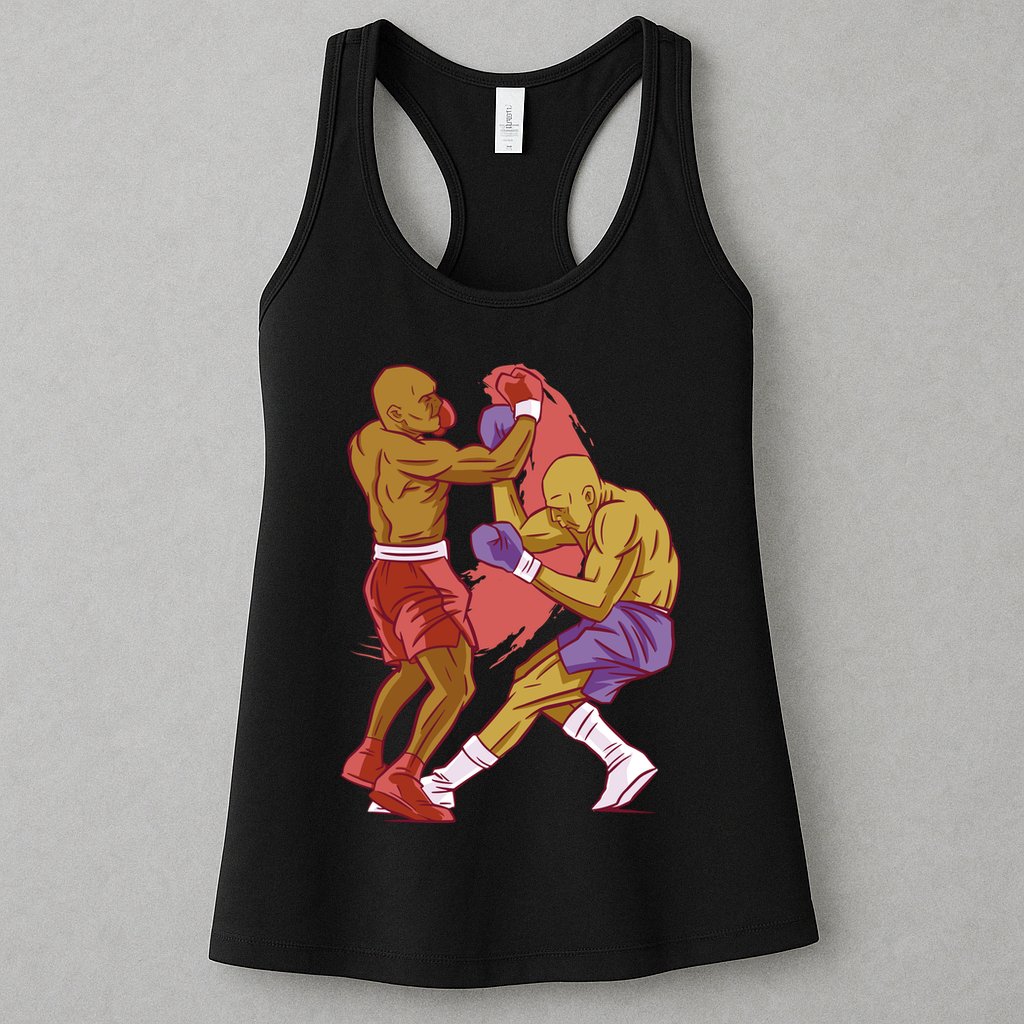 Boxers Fighting Match Womens Tank Top