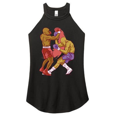 Boxers Fighting Match Women's Perfect Tri Rocker Tank