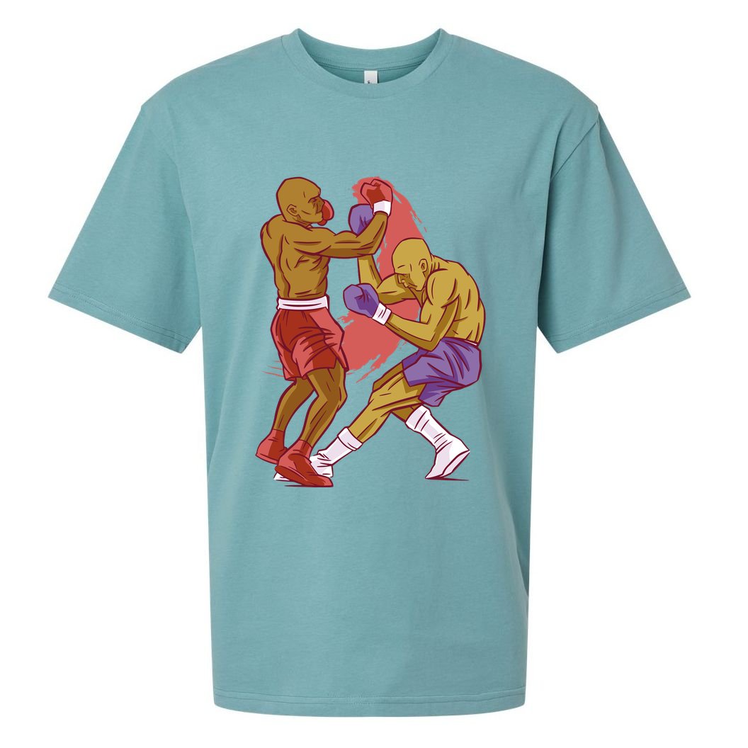 Boxers Fighting Match Sueded Cloud Jersey T-Shirt