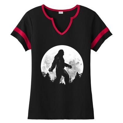 Bigfoot Full Moon Ladies Halftime Notch Neck Tee