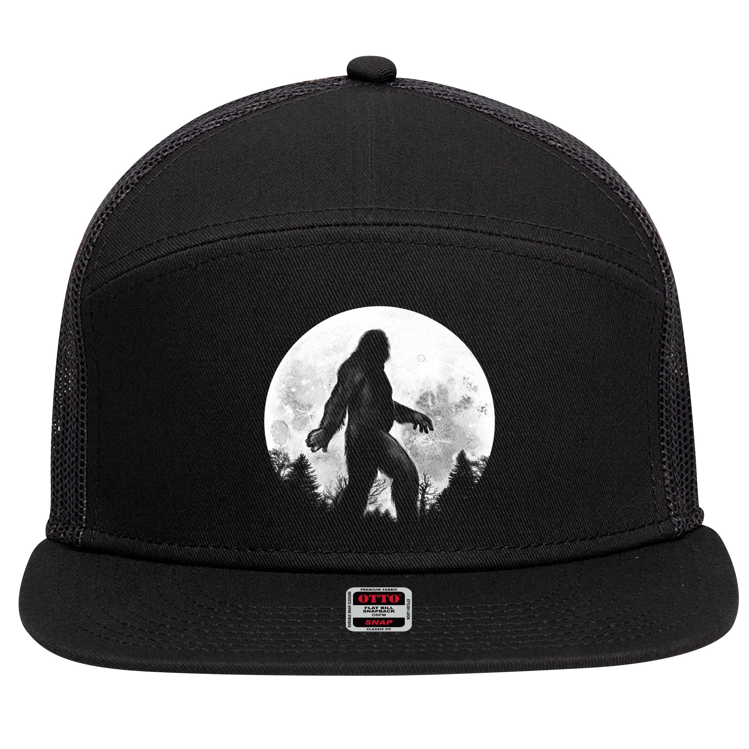 Bigfoot Full Moon 7 Panel Mesh Trucker Snapback Hat