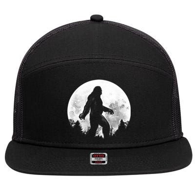 Bigfoot Full Moon 7 Panel Mesh Trucker Snapback Hat