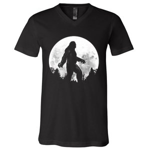 Bigfoot Full Moon V-Neck T-Shirt