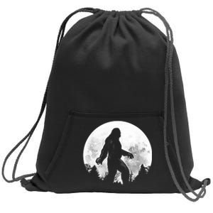 Bigfoot Full Moon Sweatshirt Cinch Pack Bag